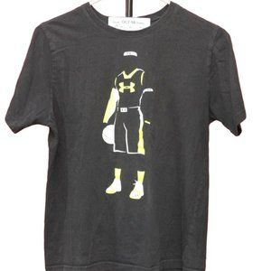 Under Armour Basketball Player Silhouette Youth Large Heat Gear 19" Pit2Pit